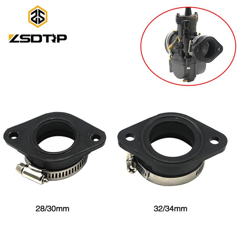 ZSDTRP Rubber Adapter Inlet Intake Pipe fit on KOSO Maikuni PWK KEIHIN OKO 21 24 26 28 30 32 34mm Carburetor Universal UTV ATV