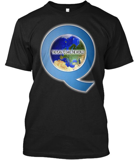 Q The Plan To Save The World T-Shirt Made in the USA Size S to 5XL Unisex T-Shirt XXXL