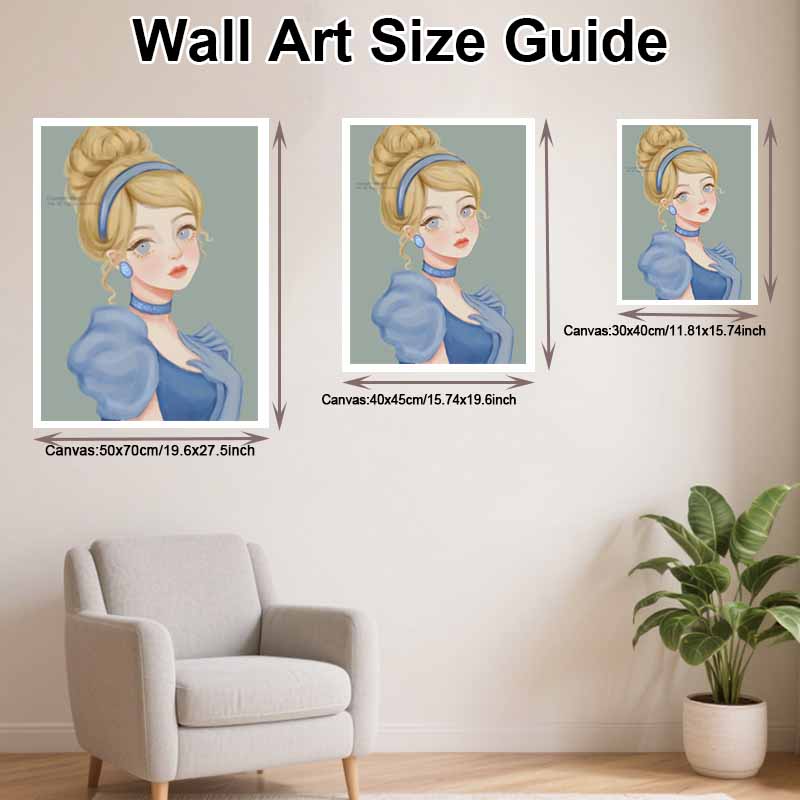 Disney Diamond Painting Set Classic Cinderella Home Decor Craft, Perfect Handmade DIY Gift Idea