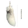 Animal Tail Keychain Faux Car Keys Organiser Handbag Charm Gift for Her Stylish Handbag Decoration