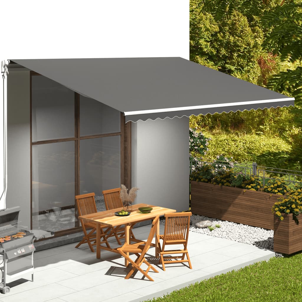 Awning Cover Anthracite 5x3.5 m