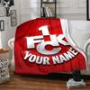 1pc 1.FC Kaiserslautern Blanket with Custom Name, Gift, for Men and Women, Soft Blanket, Good for Sofa Bed Couch Travel, Lightweight Flannel Blanket