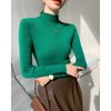 Autumn and Winter Semi High Neck Knitted Sweater Women Long Sleeve Solid Casual Base Sweaters Tops Office Lady Elegant Slim Fit Knitwear Jumper 25049