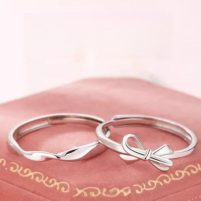 Schicksal Drei Leben Partnerring Ein Paar Leichter Luxus Nischen-Design Hochwertiger Ring Trendiger Ring für Männer und Frauen
