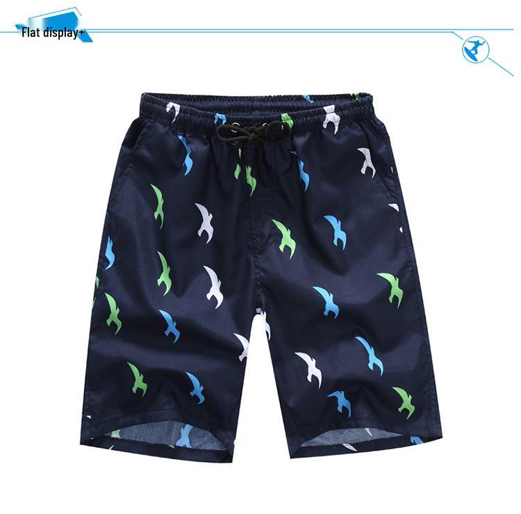 Quick-Dry Couple's Beach Shorts: Men's Breathable Swim Trunks & Women's Casual Printed Shorts