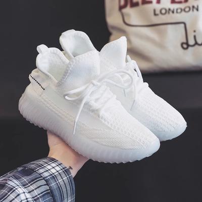 Flying Woven Shoes Men's and Women's Shoes 2025 New Breathable Student Korean Version Fashion Sports Shoes Casual Breathable Running Fitness Shoes