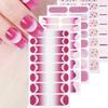 Gradient Nails Polish Sticker French Tip Gels Nail Strips Nails Polish Wraps Glossy Gels Nail Sticker Manicures Sticker