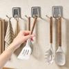 1/3/5/10pcs Kitchen Sponges Holder Stainless Steel Sink Sponges Drain Drying Rack Self Adhesive Storage Holder Wall Hooks Kitchen Organizer