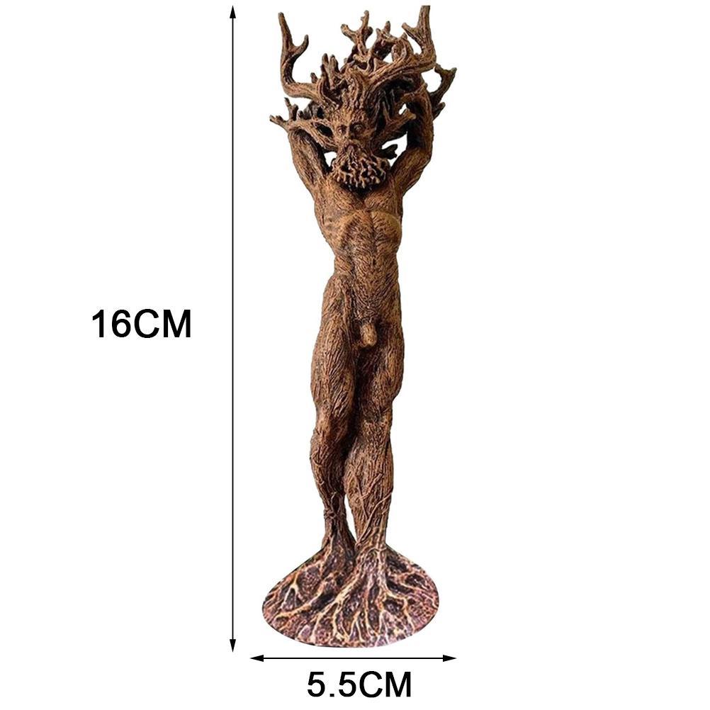 Forest Goddess Statue Resin Garden Art Green Man Tree God Ornament Wholesale Home Decor