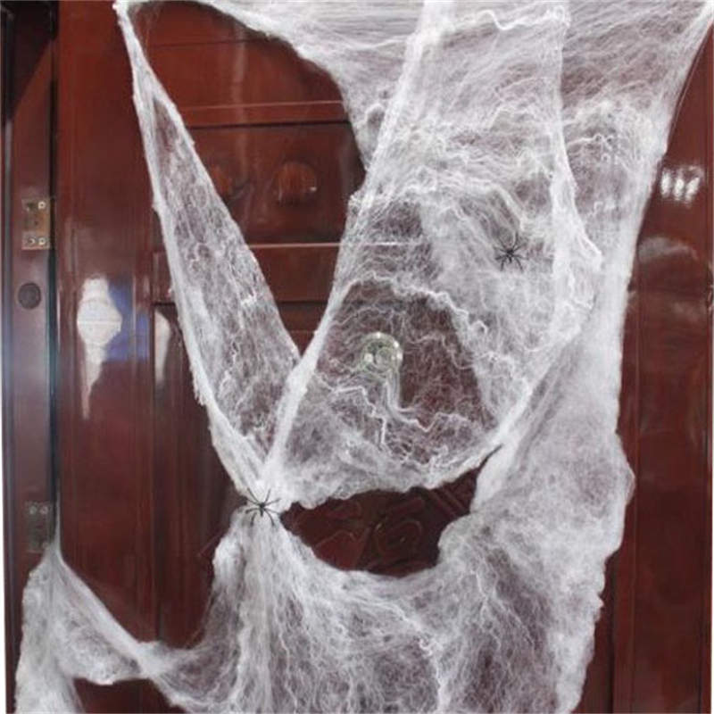 

Spider Cotton Halloween Horror Spider Web Silk Halloween Decoration Chamber Haunted House Spider