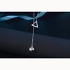 Fashionable and Elegant Geometric Triangle Sweater Chain Women Long Necklace Ladies Hundred with Necklace Jewelry Necklace