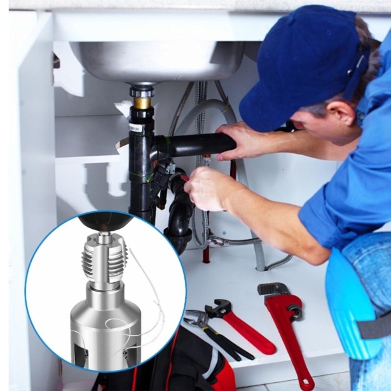 Efficient Cutting Carbon Steel Pipes Threading Tool with Integrated Design for Multiple Size 1/2 3/4 1Inch and Nonslip Handle