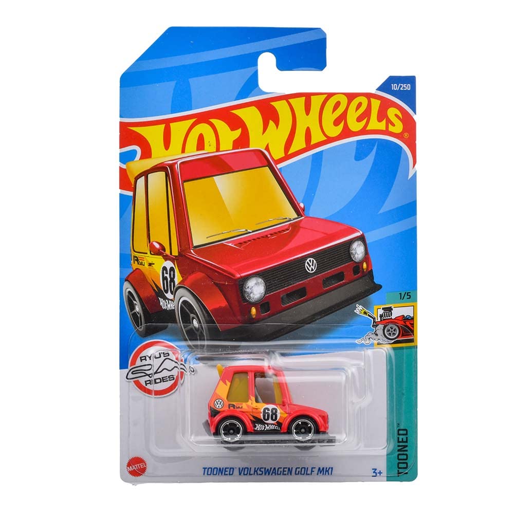 Hot Wheels Základní auto Tuned Volkswagen Golf MK1 3 a HHF03 [Věk nahoru]