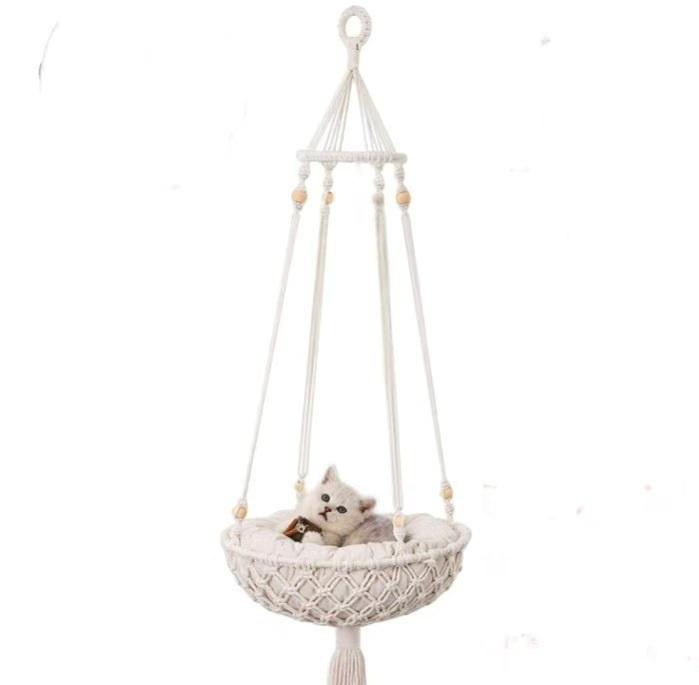 Little Cat Swing Indoor/Outdoor Cat Hanging Cloth Hammock Net Basket Sunbathing Cradle Swing