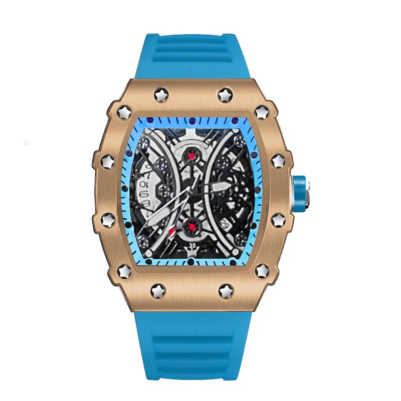 ZIDO Casual Men's Barrel Quartz Skeleton Watch - Luminous & Waterproof