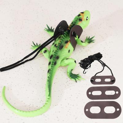 3pcs Leather Reptile Leash Traction Rope Lightweight Reusable Outing Tool For Chinchilla Guinea Pig