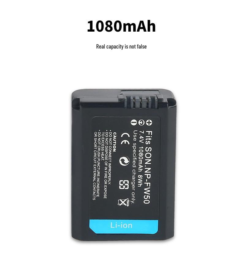 NP-FW50 Battery for Sony A7S2, A6000, A6300, A7RIII, A7, A7M2 Cameras