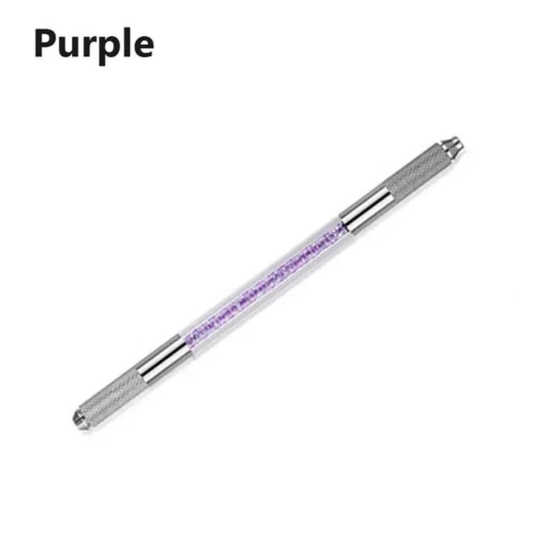 1 Pc Manual Double Head Crystal Tattoo Eyebrow Pen Permanent Makeup Eyebrow Pen Tools(Only Pen,Not Including Others)