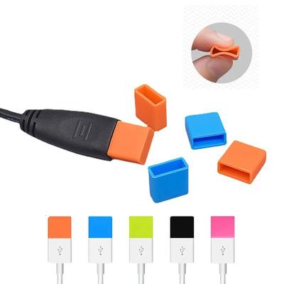 Jednokolorowa męska osłona przeciwpyłowa USB Osłona silikonowa zaślepka zatyczki kabla linii danych