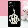 Skeleton Middle Finger Case For Xiaomi 15T 13T 14T 17 Pro Max 15 14 Ultra POCO X7 Pro X5 X6 F5 F6 F7 F8 Ultra Funda