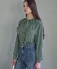 LUSIDA Rodin Pattern Ribbon Blouse