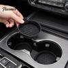 Honeycomb Texture Coaster Car Cup Holder Mat, Non-Slip Silicone with Raised Edge, Anti Rattle Pad for Auto Drink Anti-shake