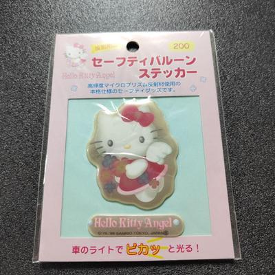 Редкая Хэйсэй Ретро Наклейка Hello Kitty Светоотражающие Предметы Ангел Объемная Печать