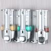 Wall Mounted Manual Three Shampoo Dispensers Hotels Liquid Shower Soap Dispenser