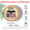 2D Flat1pc Aluminum Independence Day-Themed Wall Decor 7.87 Inches X 7.87 Inches Celebrating the 250th Anniversary Patriotic Decor Suitable for