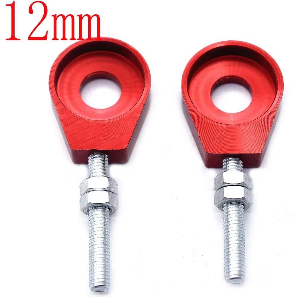 2 Stück 12mm Motorrad-Modifikationsteile Schwerlast-Kettenspanner Einstellschraube Pit ATV