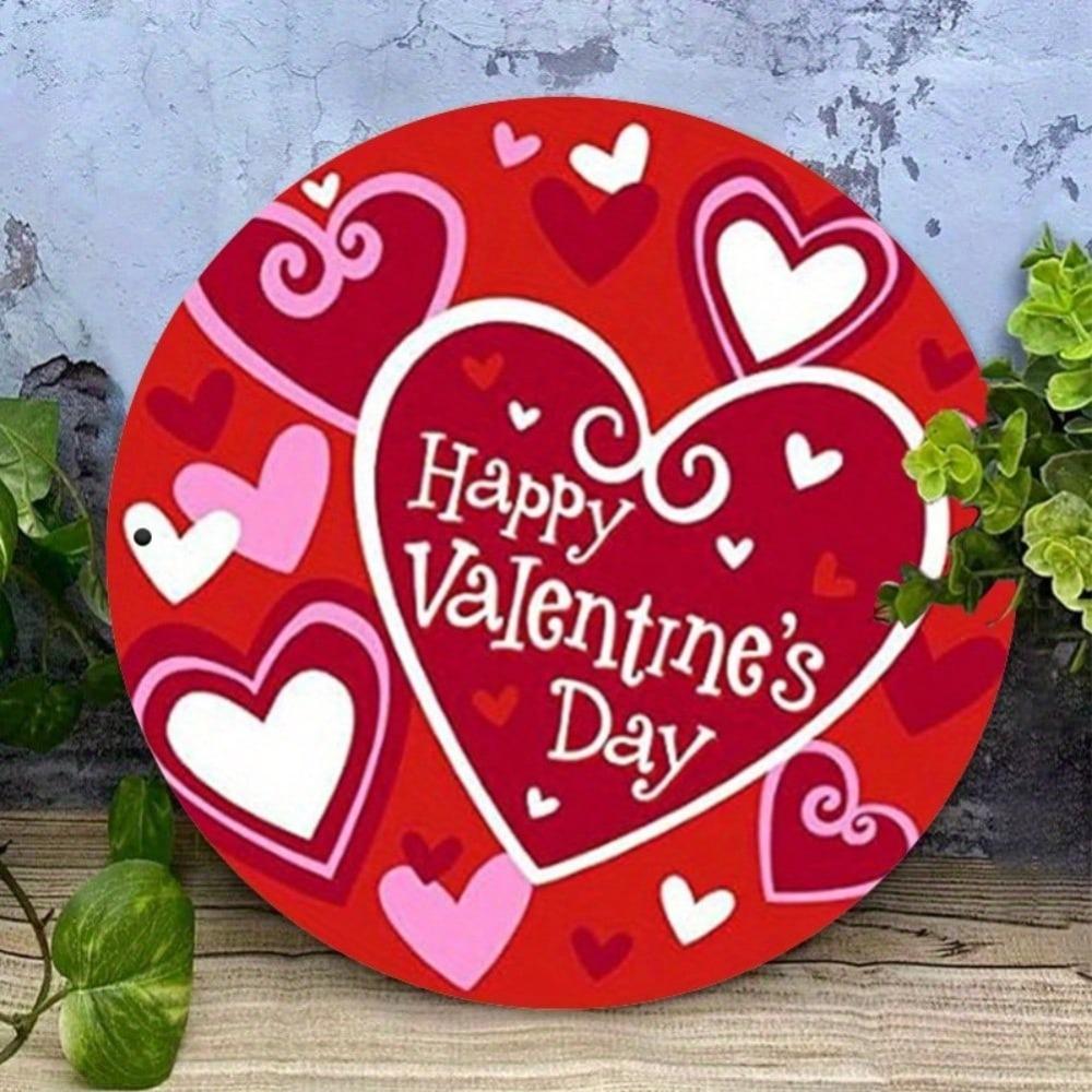 Vintage Metal Valentine Sign Romantic Couple Gift Home Decor Farmhouse Wall Art Rustic Decoration