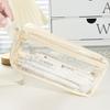 Pvc Transparent Large Capacity Pencil Bag Ins Style School Case Stationery Holder Waterproof Portable Storage Pen Case