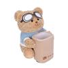 Cute Bear Car Tissue Boxes and Bin 2 in 1, Creative Storage Rack, Armrest Storage Cute Car Accessories Tissue Holder