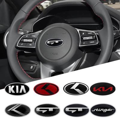Car Steering Wheel Center Emblem Badge Sticker For Sportage 3 Rio K2 Ceed Carnival Picanto Soul EV6 Forte Seltos Sorento