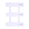 Wall Mounted Fishing Rod Holder Bracket 3 Rods Tube Plastic Boat Fishing Rod Racks
