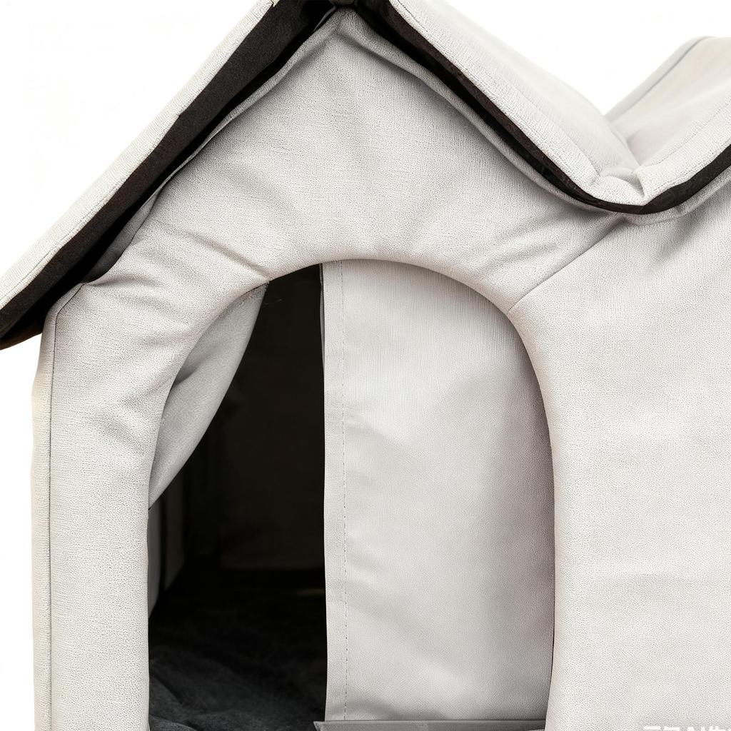 Outdoor Cat House Foldable Waterproof Winter Animal Tent Bed Outside Cat House Weatherproof With Elevated Base For Yard Garden