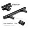Gold Black Straight Cupboard Handles Knobs Stainless Steel Brushed Black Gold Kitchen Door Handles Cabinet Pull