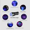 Mini Black Light Flashlight Waterproof UV Flashlight Ultraviolet Waterproof 21 LED Flashlights Detector for Pets Dog UrineStains
