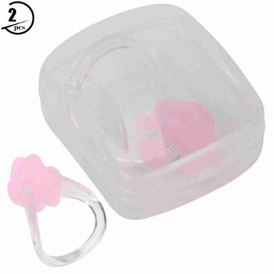 Wasserdichter Schwimm-Silikon-Trainings-Sport-Schutz-Nasenclip(Rosa)
