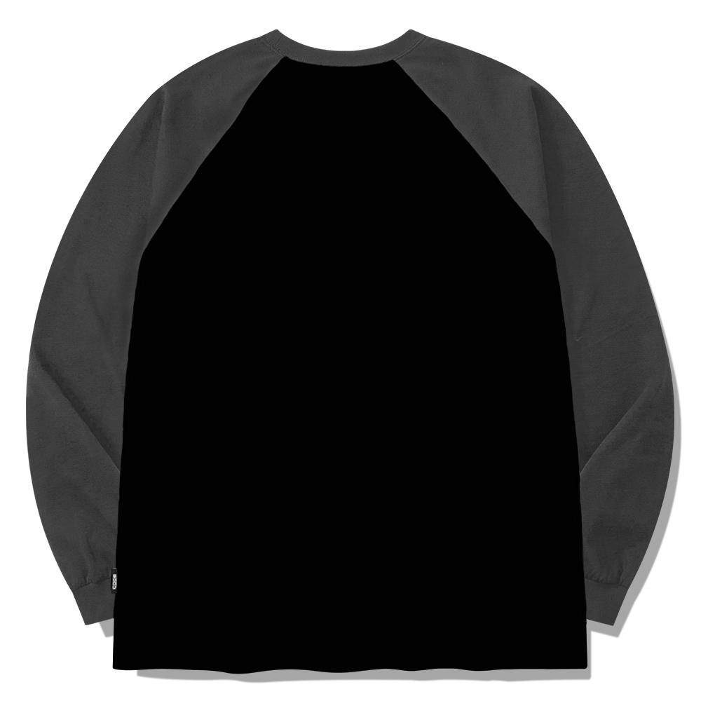 Seupeullaesikodeu Raglan Long Sleeve Black - Human Evolution
