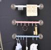Bathroom 6 Hooks Hanger Rack Wall-mounted Kitchen Cupboard Cooking Tool Storage Shelf Clothes Towel Organizer Gabgets Holder