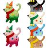 6PCS Wooden Coaster, Cute Puppy Shape, Thermal Insulation Non-Slip Design, Durable Easy To Clean Coasters for Home Office Decor