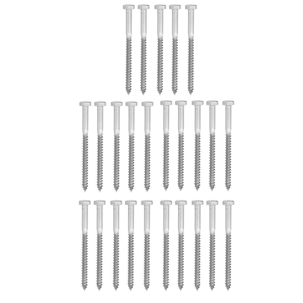 304 Stainless Steel Half Thread Bolt Wood Hex Lag Screws Self Tapping Wood Coach Screw