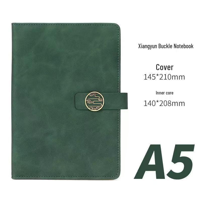 Personalized Soft Leather Diary with Buckle - Elegant Business Gift Notebook