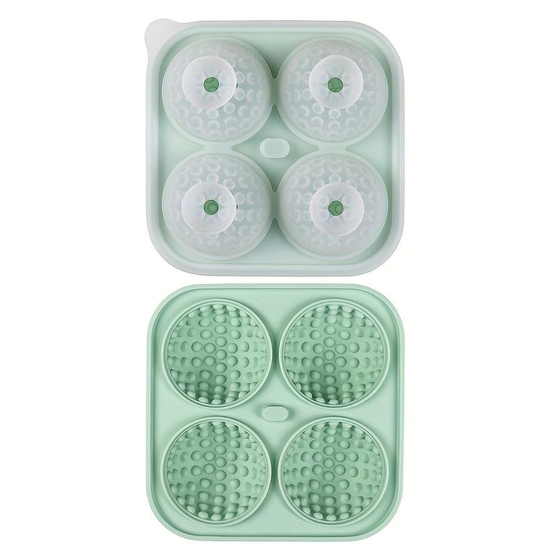 3D Sports Ball Silicone Ice Cube Tray, Football Basketball Golf Ball Mold for Whiskey Cocktails Party, Food Grade BPA-Free