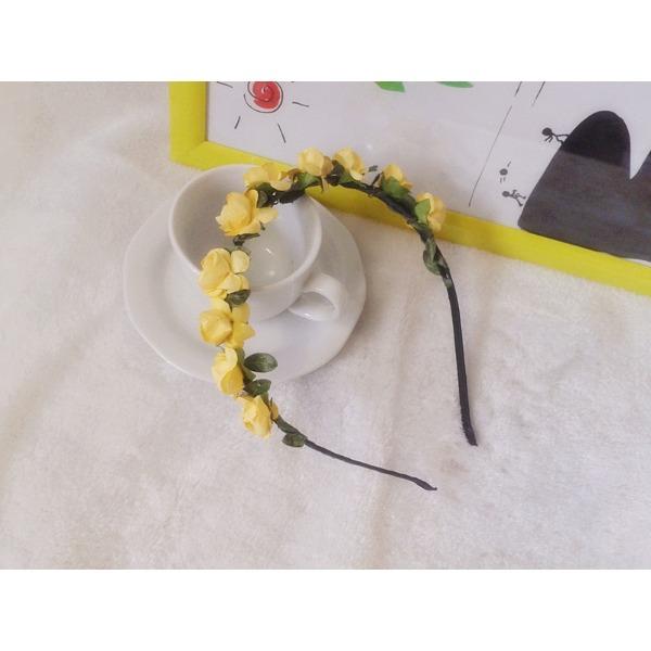 Flower Heads Boho Hair Garland Girl Beach Crown Hair Band Headband Wedding Hair Accessories Headwear for Girls Kids