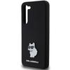 Karl Lagerfeld Klhcs24Msmhcnpk S24+ S926 Czarny/Black Hardcase Silicone Choupette Metal Pin