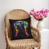 Black Labrador Cushion Covers Bedroom Sofa Square Pillowcase Living Room Chair Pillow Covers Print Home Decor Gift