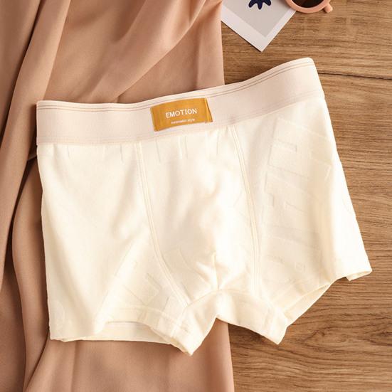 Boxeri pentru bărbați Elastic cu talie mijlocie Culoare uni Moale Respirabil U Convex Uscare rapidă Reține umezeala Plus mărime Cusături ferme Chiloți pentru bărbați Lenjerie de corp