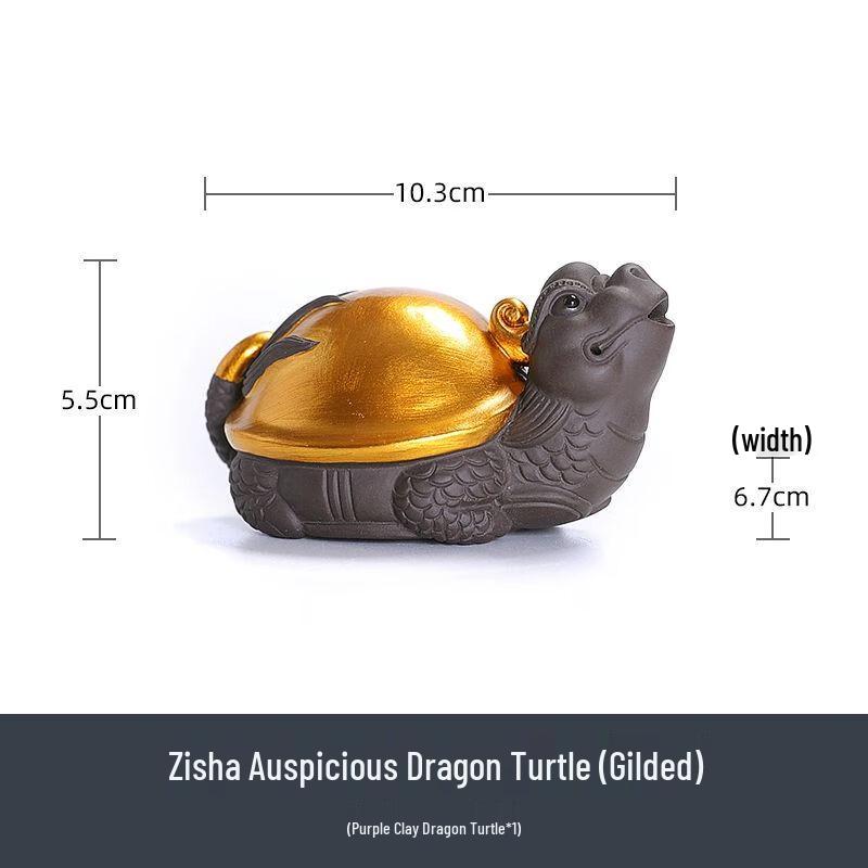 Zisha Dragon Turtle Tea Pet Ornament